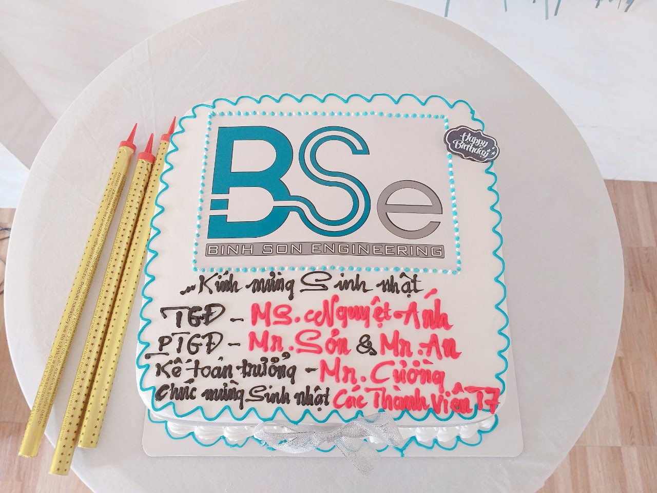 Bánh sinh nhật Tổng Giám đốc BSe