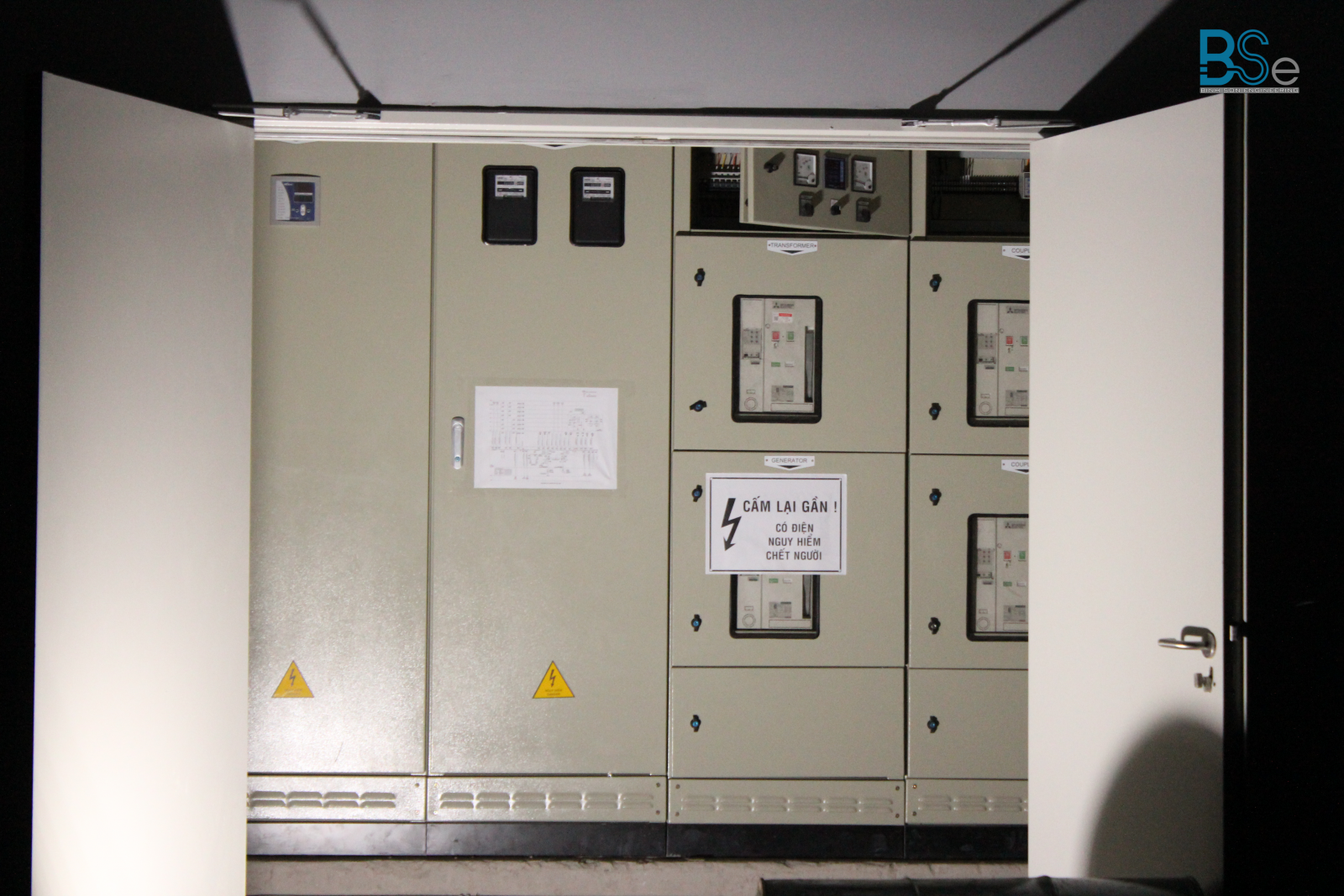 Hệ thống tủ điện hoàn thành được nghiệm thu đưa vào sử dụng